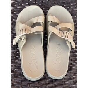 Chaco Women's Z/Cloud Sandals Adjustable Straps Slide Tan Size 11 Casual Comfort